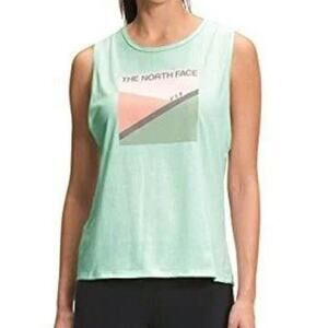 THE NORTH FACE Women's Foundation Graphic Tank Knit Logo Top Size L